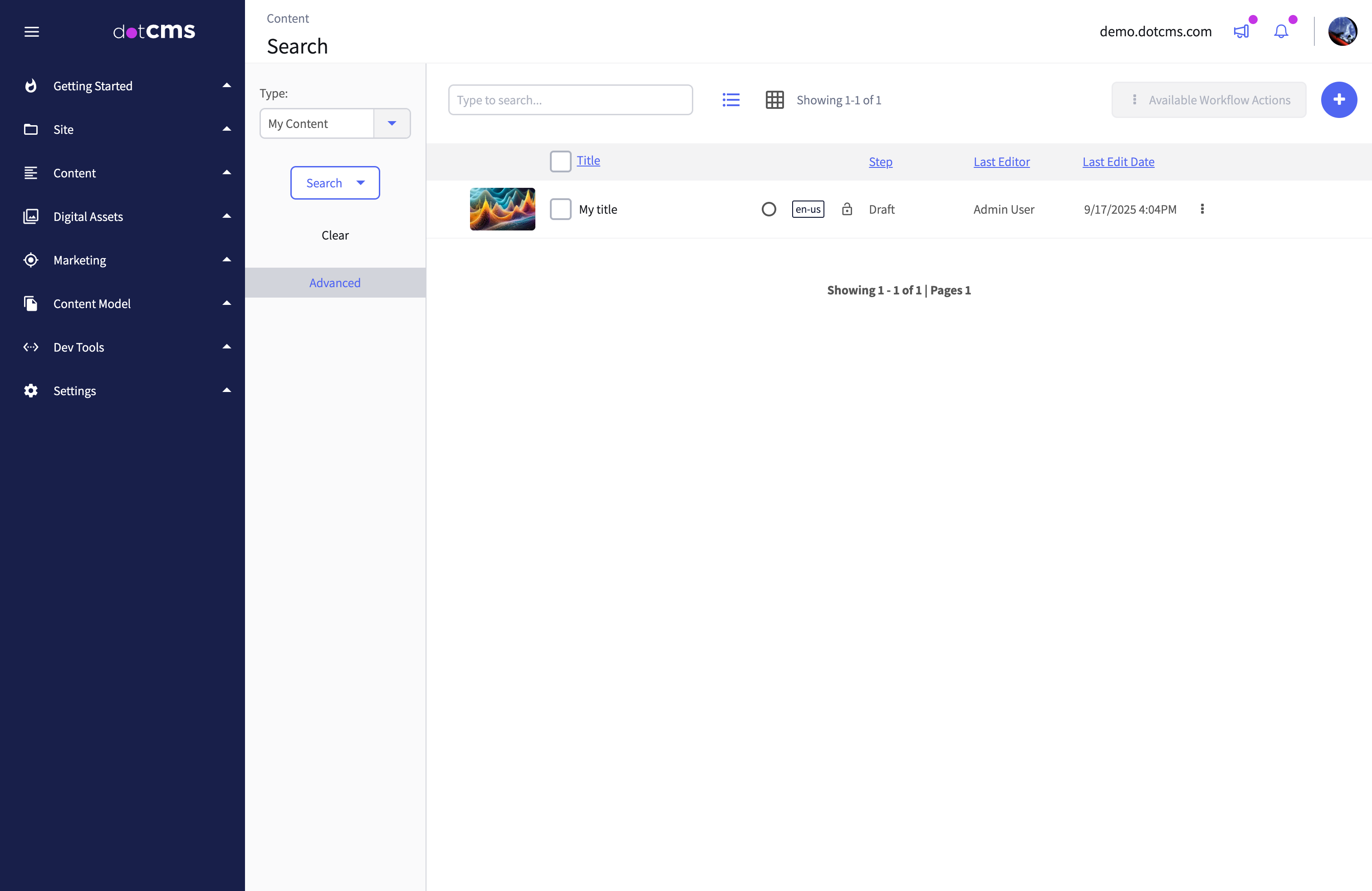 Building Content Listing Pages with Search in Angular | dotCMS Dev Site
