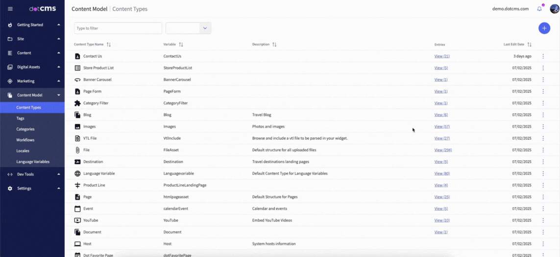 Building Forms in dotCMS | dotCMS Dev Site